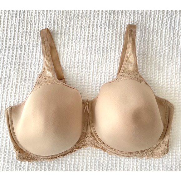 Wacoal Size 40G Bra Basic Benefits Contour Underwire 853290 Beige Tan Nude